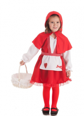 Fato de Chapeuzinho Vermelho para menina