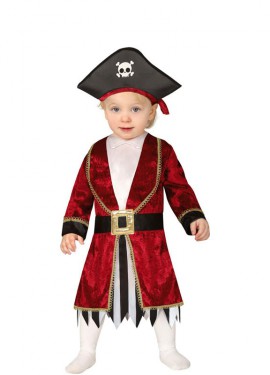 Fato de capitão pirata para bebé
