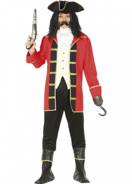Fato de Capitão pirata para homem
