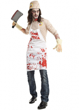Fato de assassino açougueiro para homem