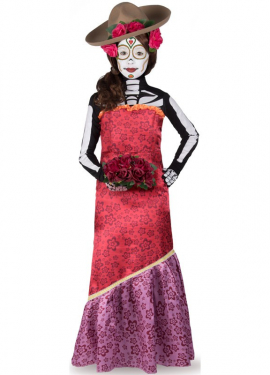 Fato de Catrina Cassandra para mulher