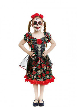 Catrina Day of the Dead costume for girl