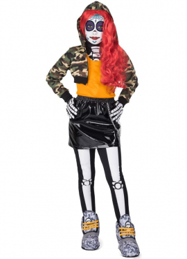 Fato de Catrina Maya para mulher