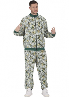 80s Mr Money Tracksuit Costume for Men