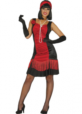 Women's Red Charleston Costume