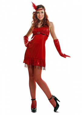 Red 1920s Girl Costume
