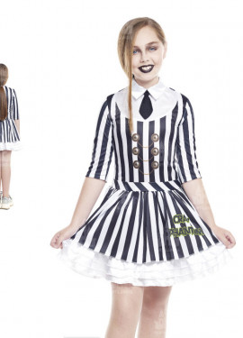 Striped Ghost Girl Costume for Girls