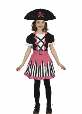 Pink Pirate Girl Costume for Girls