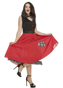 50-60 Fato de Ye-Ye menina para mulher