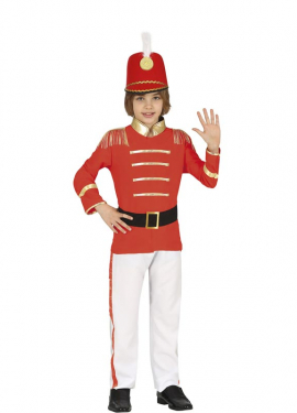 Fato de Majorette Vermelho para menino
