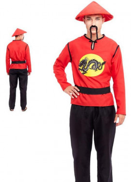 Red Chinese costume for men