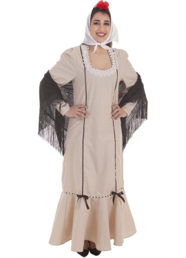 Fato de Chulapa bege para mulher