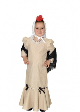 Fato de Chulapa Bege para menina