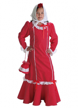 Fato de Madrid Chulapa com bolsa para menina