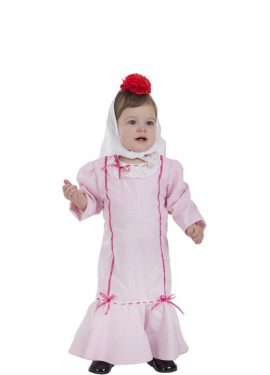 Fato de Chulapa rosa para bebé