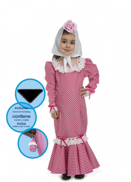 Fato de Chulapa rosa para bebé