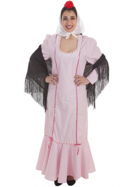 Fato de Chulapa Rosa para mulher