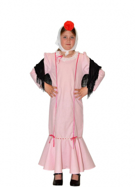 Fato de Chulapa rosa para menina