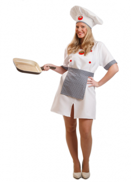 Fato de cozinheiro feminino
