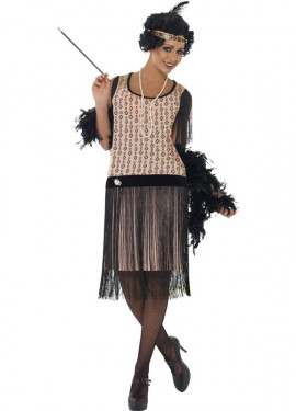 Fato de Coco Chanel Flapper para mulher