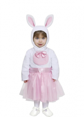 Fato de coelho rosa bebê