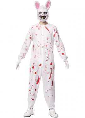 Fato de coelho zumbi para homem