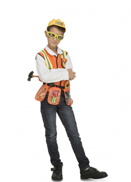 Traje de Construtor com Acessórios Infantis