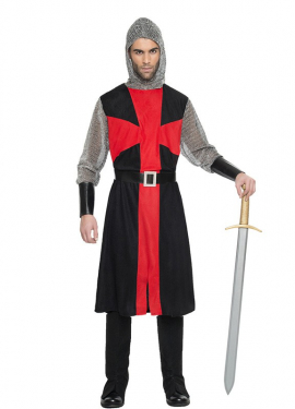Medieval Crusader costume for men