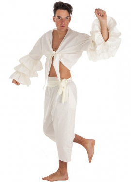 Fato de Cubano bege para homem