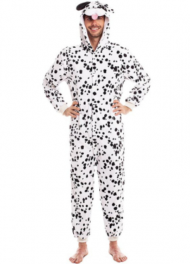 Fato de dálmata para homem com pequenas manchas