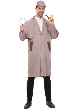 Fantasia de detetive dos anos 30 com chapéu para homem