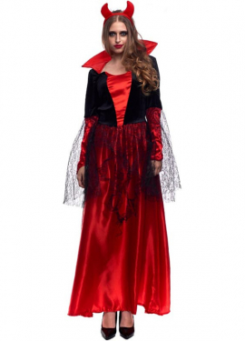 Fato de diabo de renda para mulher