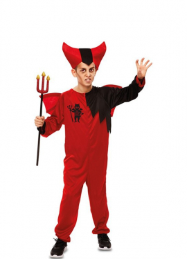 Fato de diabo com asas para criança