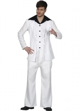Black and White Disco Costume for Men