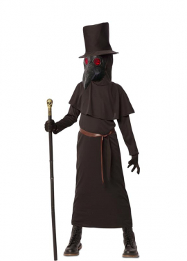 Fato de médico da peste para criança