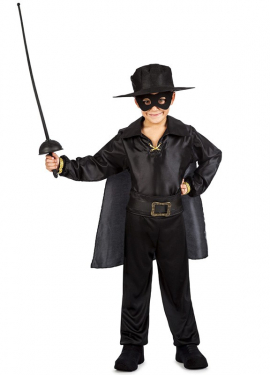 Fato de bandido mascarado para menino