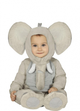 Fato de elefante cinza para bebê