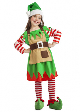 Fato de Duende de Natal para menina