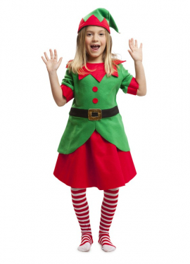 Fato de Duende de Natal para menina