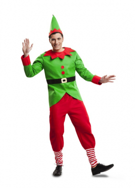 Fato de Duende de Natal para homem