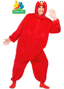 Red Elmo costume for adults