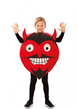 Fato de emoticon diabo para crianças