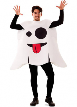 Fato de emoticon fantasma para adulto