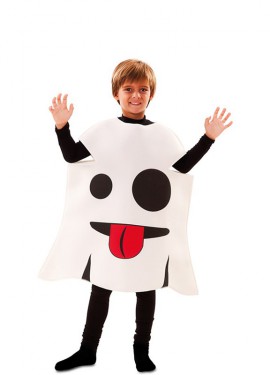 Ghost Emoticon Costume for Kids