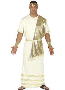 Fato de imperador romano para adultos