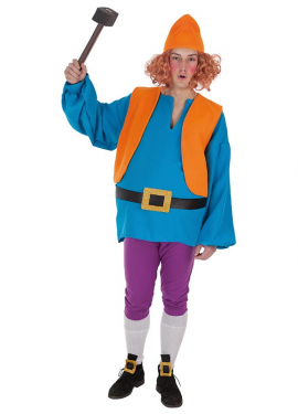 Fato de anão azul Tale para homem