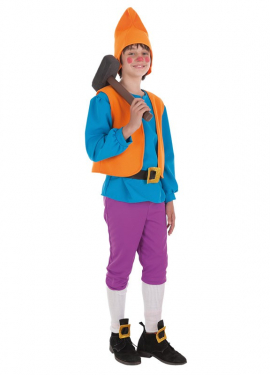 Blue Fairy Tale Dwarf Costume for Boys