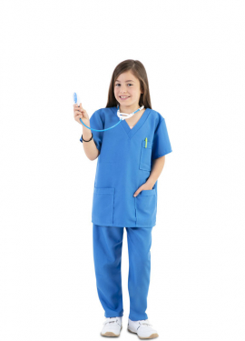 Blue Nurse Costume for Children