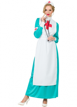 Nurse Costume with Apron for women