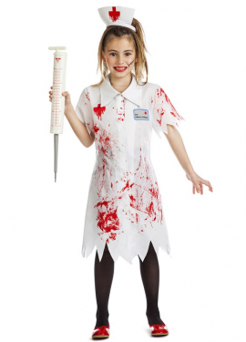 Fato de zumbi enfermeira para menina